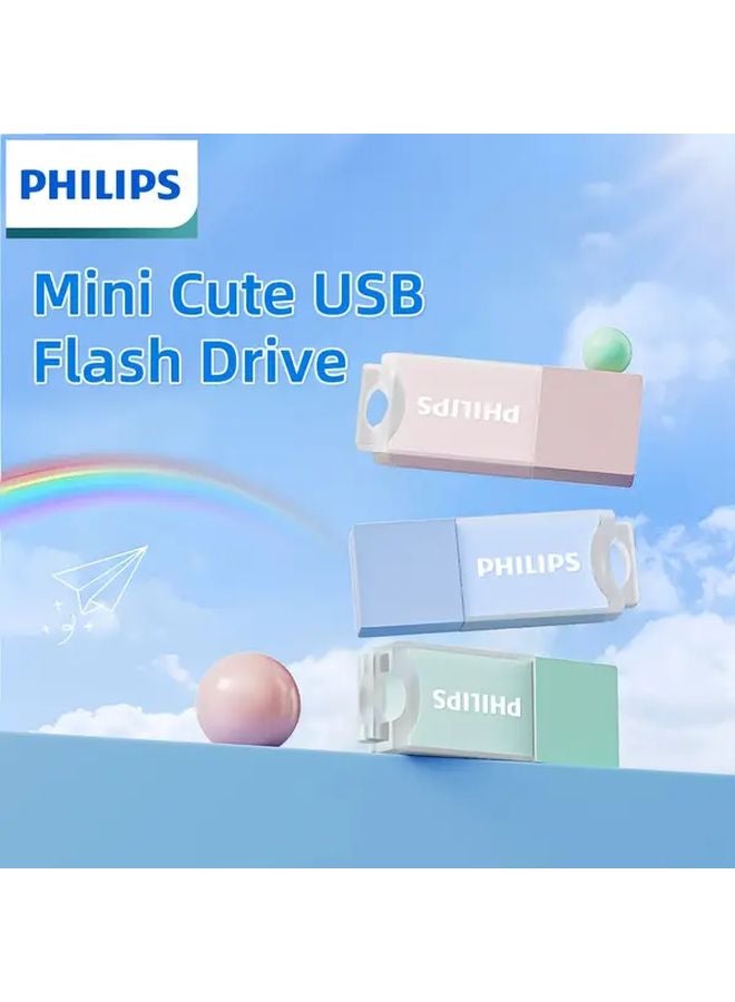 Green 64GB Mini Cute USB 2 0 Flash Drive Plug and Play Stable Performance for Laptops Projectors Drones - Image 2