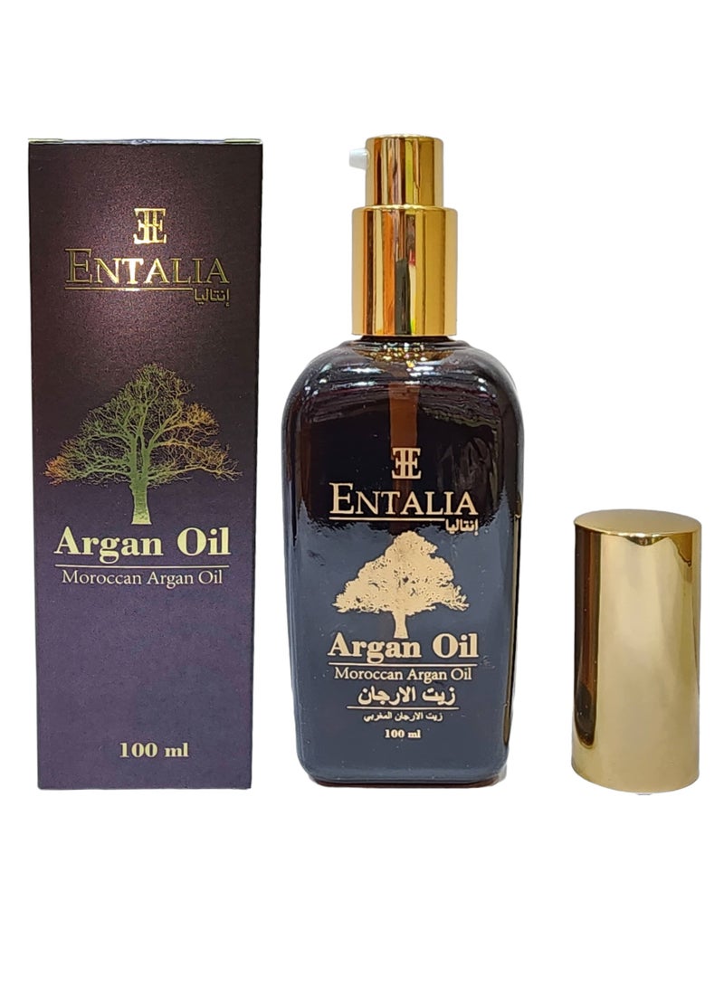 إنتاليا سيروم للشعر والبشرة بخلاصة زيت الأرجان المغربي ويتميز بريحتة العطرة ويستخدم لتدليك البشرة لترطيبها وتنعيمها بشكل عميق 100ملليلت - Image 2