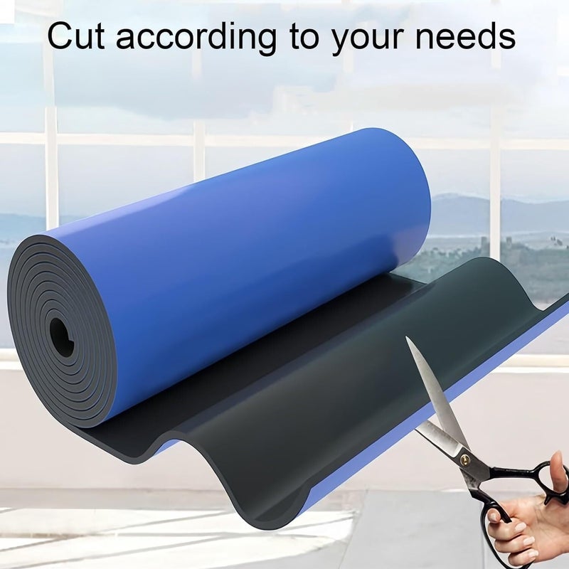 MekUk Garage Wall Protector Car Door Protector Bumper Body Guard, Self Adhesive Rubber Foam Wall Padding, Proofing Car Door Wall Protector Collision for Parking Garages(Yellow,6m) - Image 5