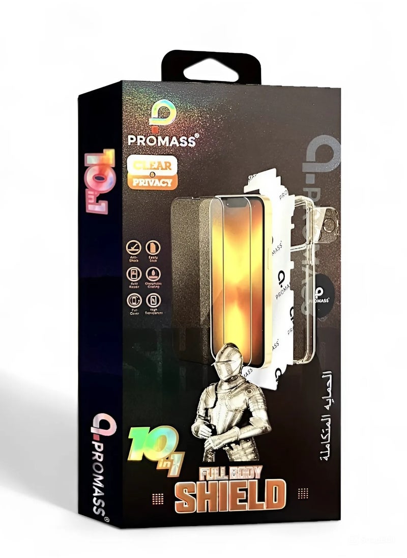 PROMASS - The strongest and best package - full protection package for iPhone 13 Pro (10 in 1) - Image 1