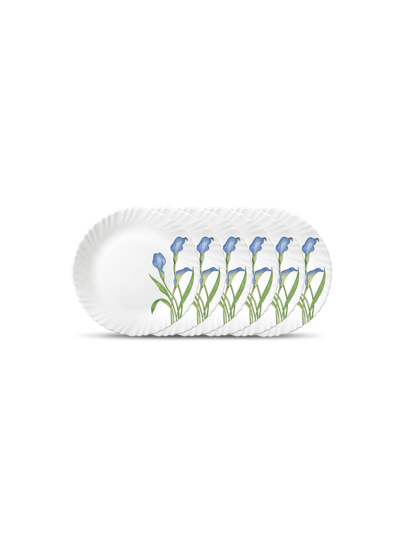 La Opala La Opala, Novo Collection, Opal Glass Quarter Plate Set 6 pcs, Tender Trio, White  - Image 1