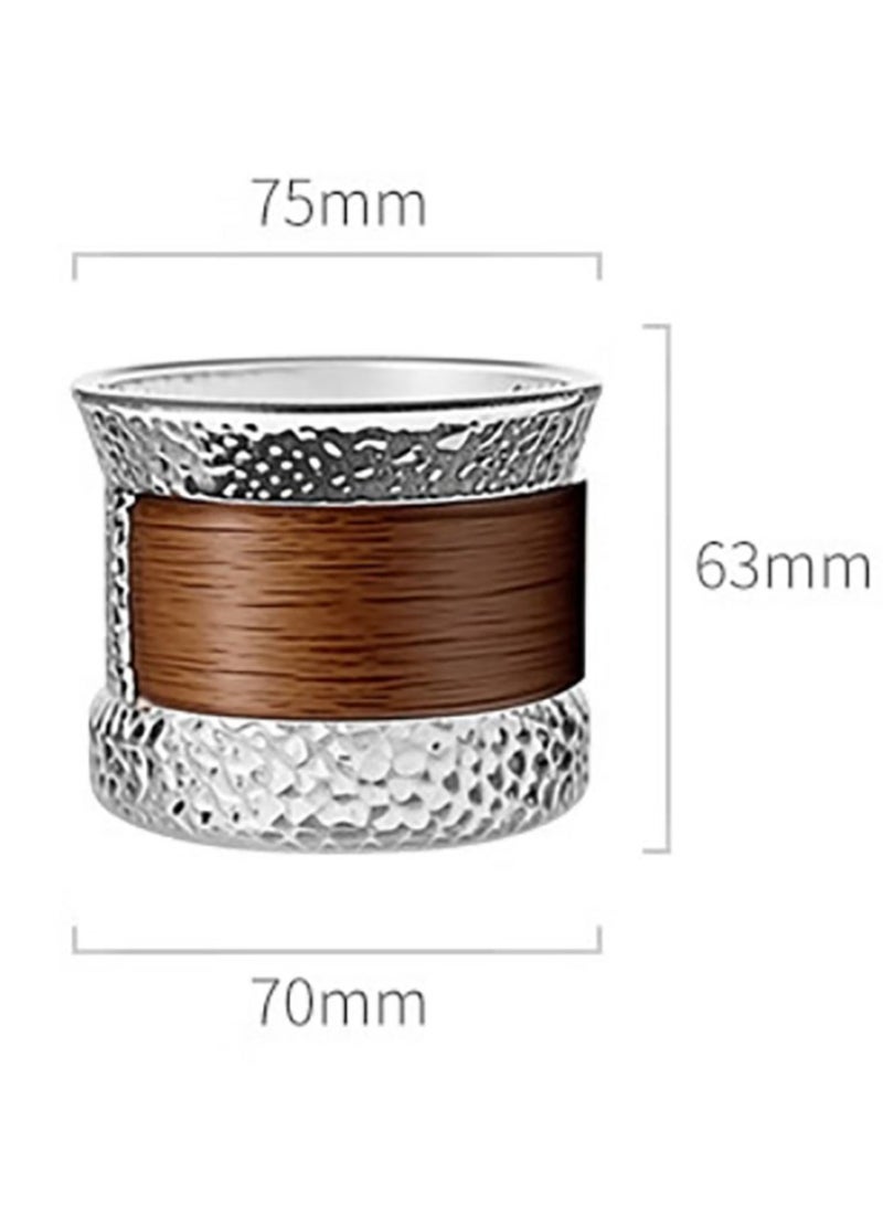 Jingke Coffee Cup Hammer Grain Anti-scalding Glass Cup Tea Cup Latte Water Cup 150ML - Image 2