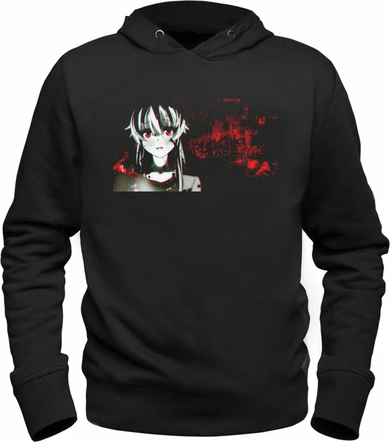 Alfa Tshirt Mirai Nikki Printed Black Sweatshirt