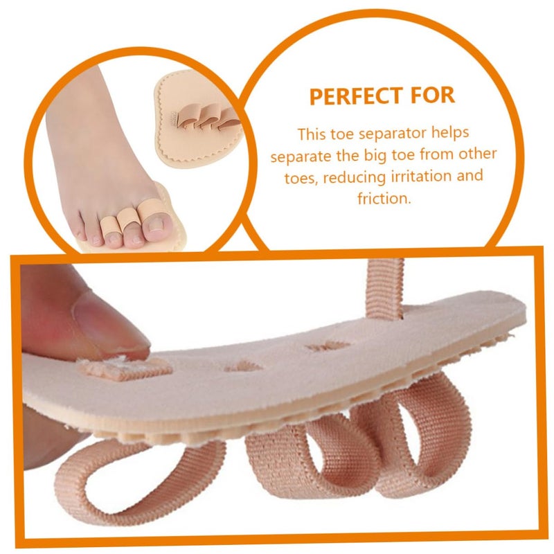 Abaodam 4Pcs Bunion Toe Separators Breathable Toe Support Tools for Comfort toe Straightening Correct Overlapping Toes Durable Design for Relief and Realignment - Image 3