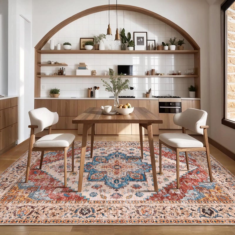 Ciicool Boho Area Brug 3 × 5 قدمًا سجادة غرفة نوم قابلة للغسل - Image 1