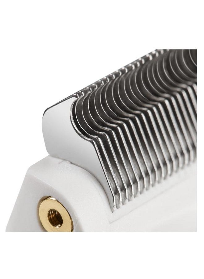 مشط أنديس الفاخر لإزالة الشعر الزائد بأسنان دقيقة - أبيض-أخضر - Image 3