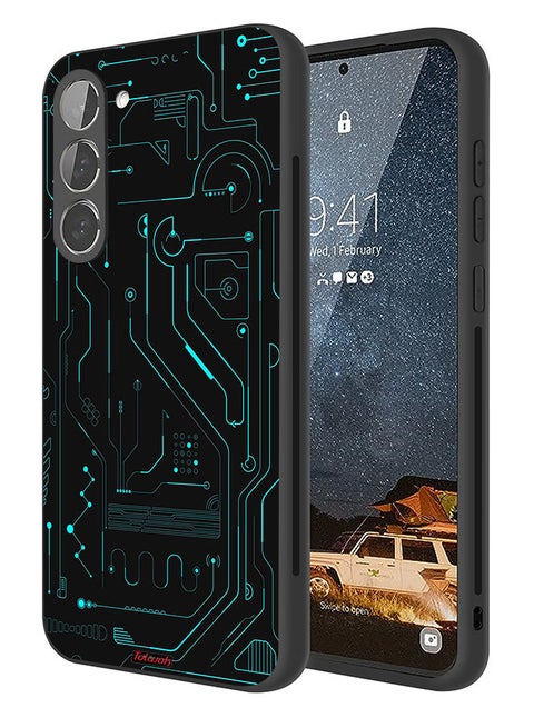 Samsung Galaxy S23 Plus 5G Protective Case Cover Digital Art Circuits Minimalism Multiple Display