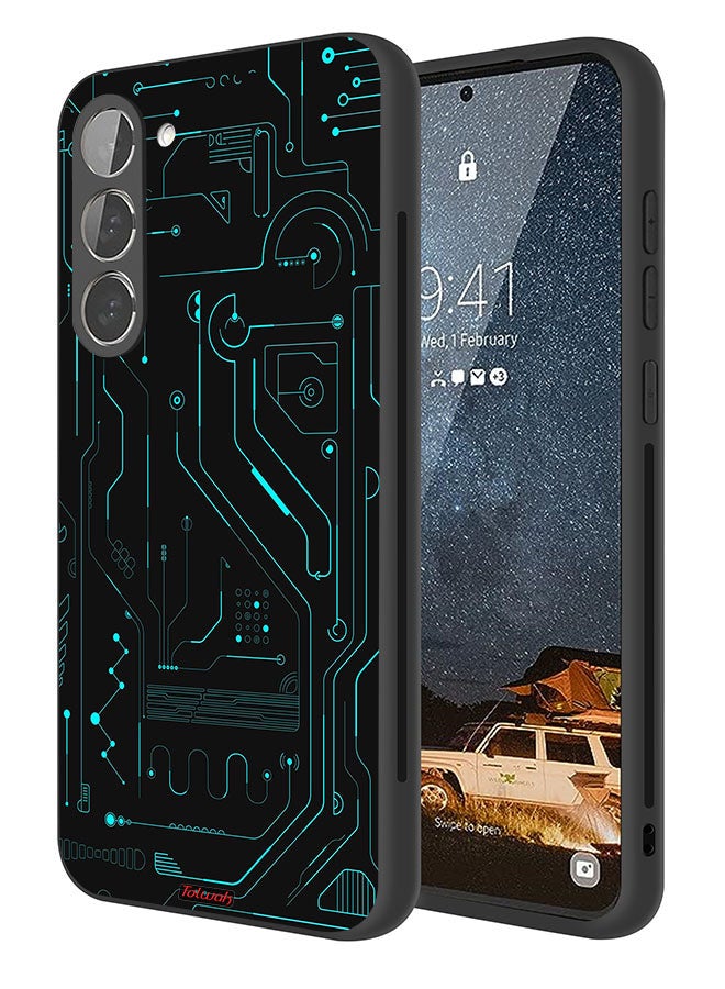 Samsung Galaxy S23 Plus 5G Protective Case Cover Digital Art Circuits Minimalism Multiple Display