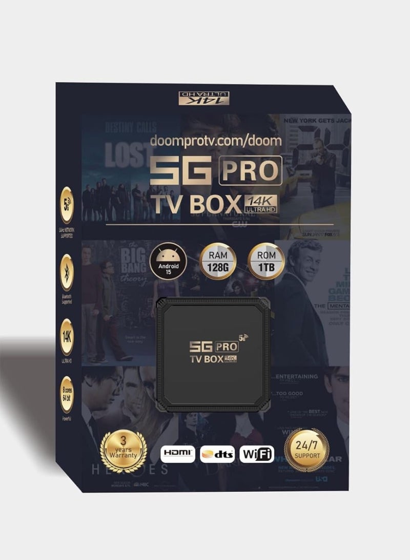 5G MAKER 5G Pro TV Box new Version ,Android ,  Ultra HD, WiFi Streaming Media Player with HDMI. - Image 1