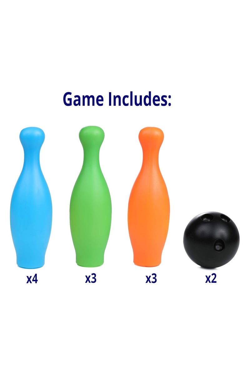 Generic Bowling Set Toy for Kids – Indoor & Outdoor Bowling Game with Pins & Balls Completer Bowling Set Toy for Kids – 10 Pins & 2 Balls with Carrying Case - Image 3
