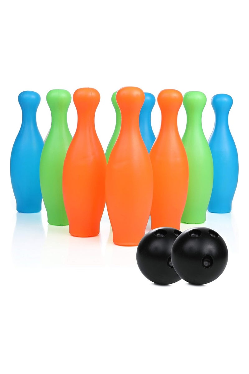 Generic Bowling Set Toy for Kids – Indoor & Outdoor Bowling Game with Pins & Balls Completer Bowling Set Toy for Kids – 10 Pins & 2 Balls with Carrying Case - Image 4