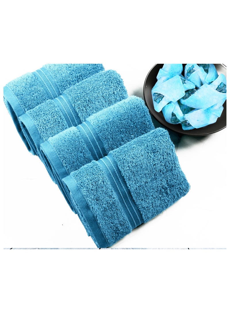 Bliss Casa 4-Piece 100% Combed Cotton 550 GSM Quick Dry Highly Absorbent Thick Handroom Soft Hotel Quality For Hand And Spa Hand Towel Set 40x70cm - Image 4