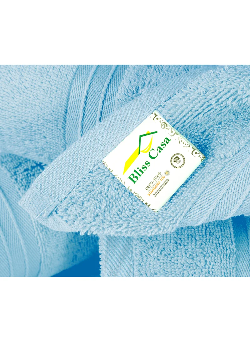 Bliss Casa 4-Piece 100% Combed Cotton 600 GSM Quick Dry Highly Absorbent Thick Handroom Soft Hotel Quality For Hand And Spa Hand Towel Set Plum 40x70cm