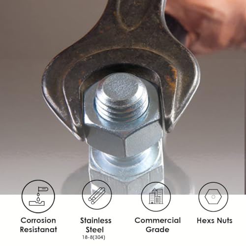 Bolt Dropper 1/4"-20 Nylon Insert Lock Nut (100 Pieces) Stainless Steel Finish Hex Lock Nuts, 304 (18-8) Stainless Plain Finish Corrosion Resistant Commercial Grade by Bolt Dropper - Image 3
