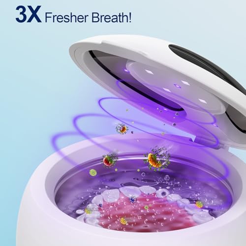 ZYREX 2025 Ultrasonic Retainer Cleaner Machine – 45kHz Denture Cleaner for Night & Mouth Guards – 24W Ultrasonic Cleaner, 4 Modes, 200ML Retainer Cleaner for Night Guards, Braces, Aligner, Jewelry and More - Image 4