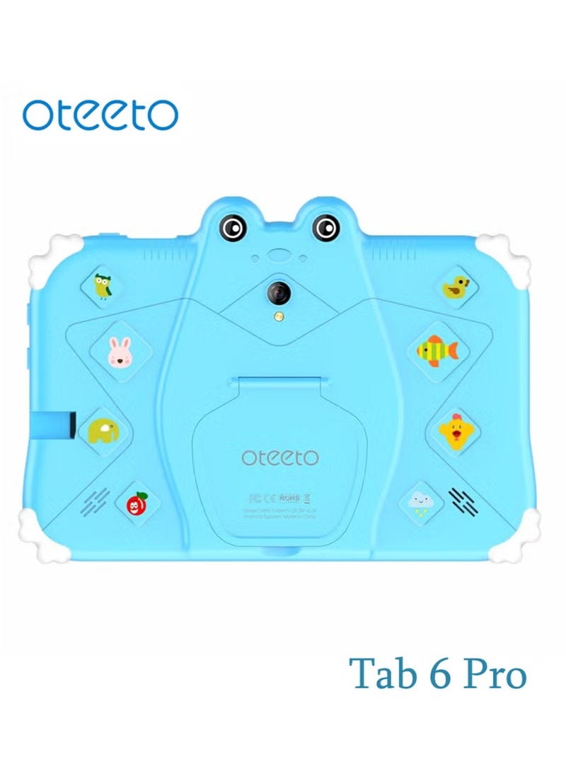 Oteeto Tab 6 Kids Tablet – 7.0-Inch IPS HD Display | Android 13 OS | 4GB RAM + 128GB Storage | WiFi Connectivity | Durable Kid-Proof Case | Parental Controls | Educational Games & Learning Apps | 3500mAh Battery | Safe & Fun Tablet for Children – Blue - Image 3