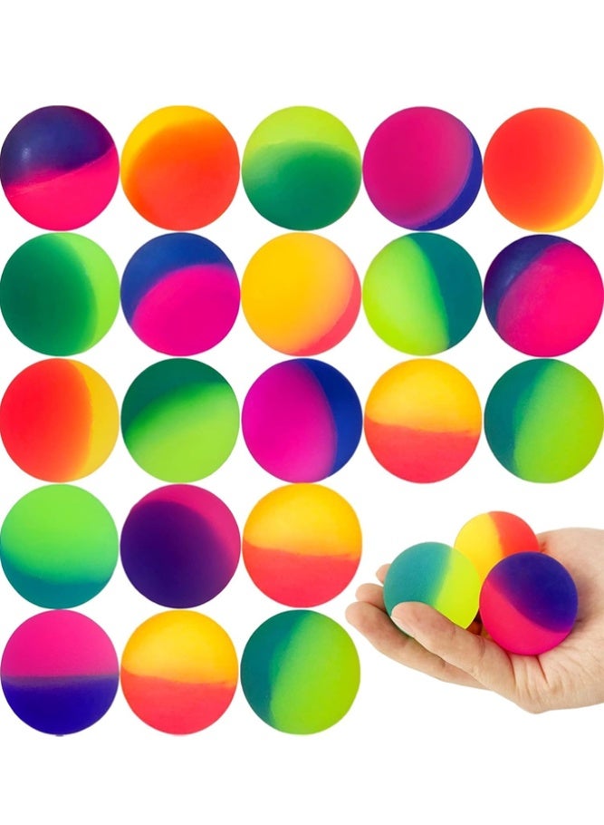 BELLSBERRY 24 PCS Super Bouncy Balls for Kids – High Bounce Rubber Balls Assorted Colors Perfect for Birthday Party Favors, Carnival & Prize Toys - Image 1