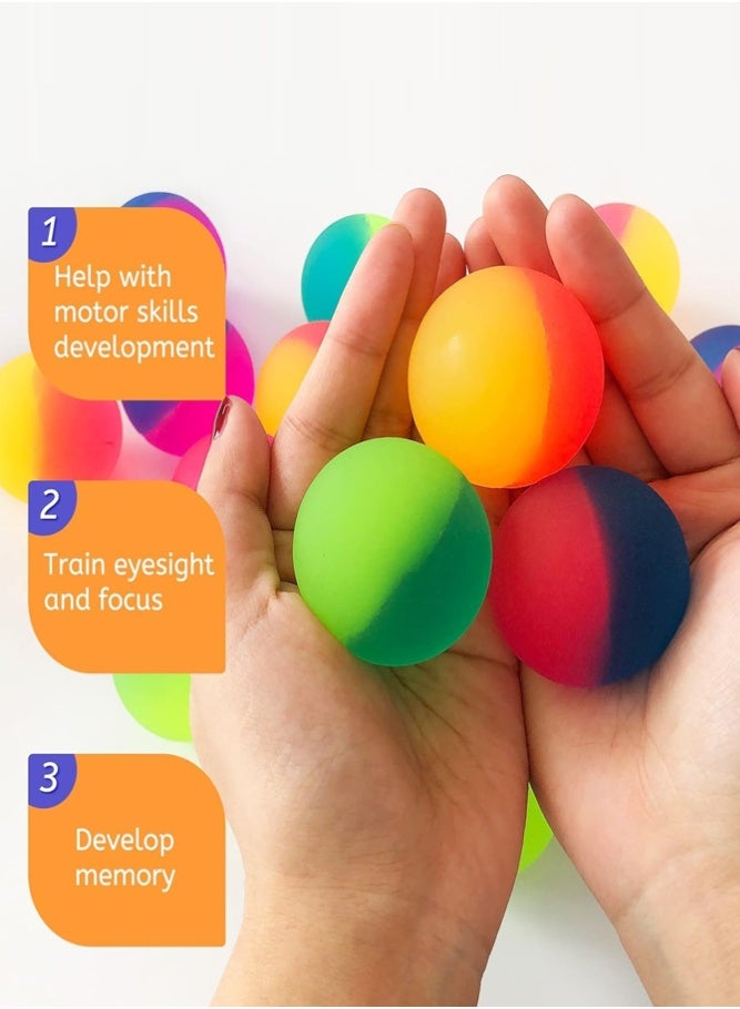 BELLSBERRY 24 PCS Super Bouncy Balls for Kids – High Bounce Rubber Balls Assorted Colors Perfect for Birthday Party Favors, Carnival & Prize Toys - Image 4