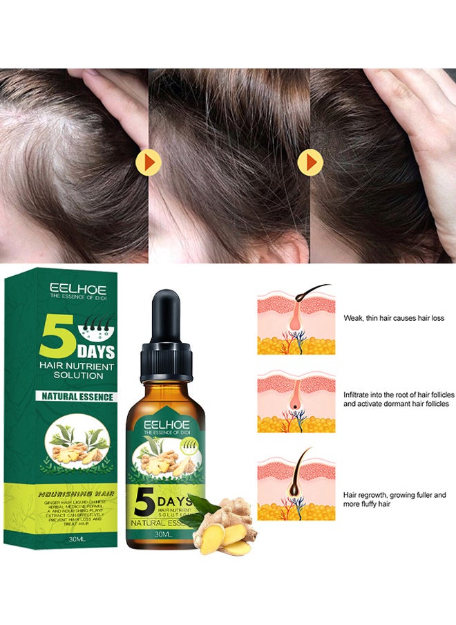 EELHOE - Hair Growth Essence For Hair Fall Hair Regrowth And Scalp, Treatment Ginger Essential Oil Supports Healthy Hair Thinning Treatment Hair Growth Oil For Men 30ML - Image 1
