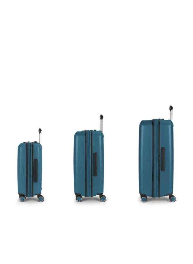 GABOL GABOL Brooklyn Hardside Luggage on Wheels for Unisex | Ultra Lightweight ABS with 4 Spinner Wheels | Color Turquoise