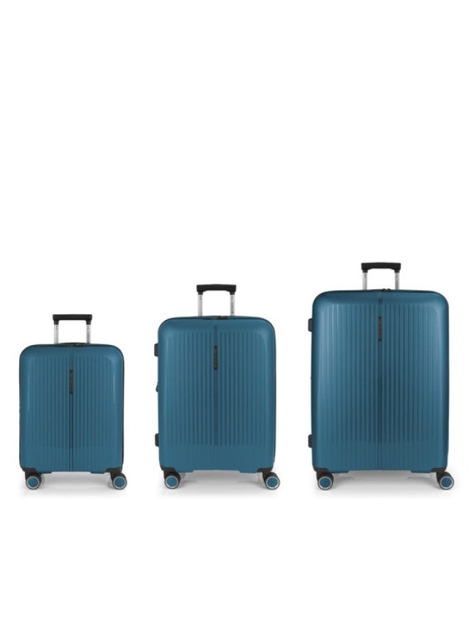 GABOL Brooklyn Hardside Luggage on Wheels for Unisex | Ultra Lightweight ABS with 4 Spinner Wheels | Color Turquoise - Image 1