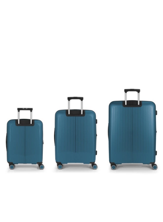 GABOL Brooklyn Hardside Luggage on Wheels for Unisex | Ultra Lightweight ABS with 4 Spinner Wheels | Color Turquoise - Image 3