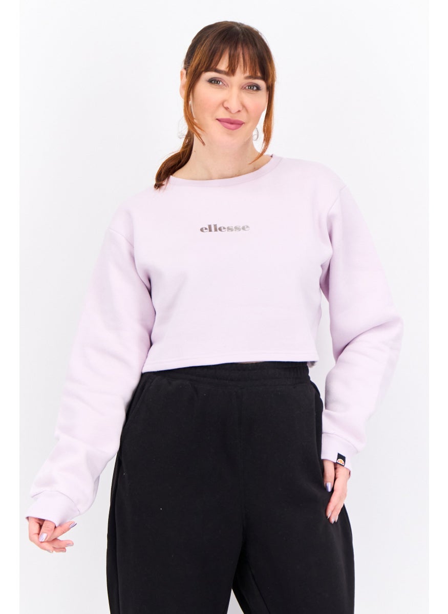 Ellesse Women Sportswear Fit Short Sleeve Outdoor Sweatshirt, Lilac  - Image 1