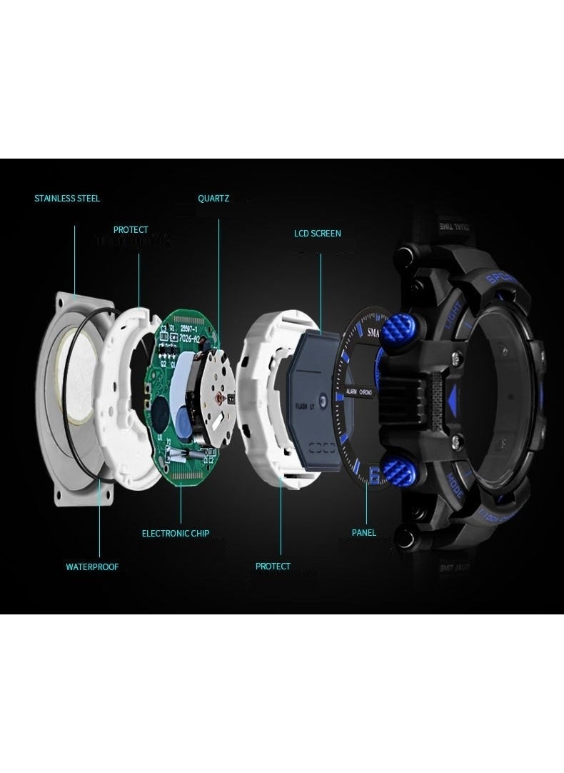 SMAEL ساعة معصم للرجال جي شوك الرقمية والتماثلية S1376CT  - Image 2