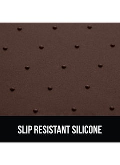 Gorilla Grip Gorilla Grip 100% Waterproof Raised Edge BPA Free Silicone Pet Feeding Mat, Dog Cat Food Mats Contain Spills Protects Floors, Placemats for Cats and Dogs Water Bowl, Pets Accessories 16x10, Brown  - Image 3