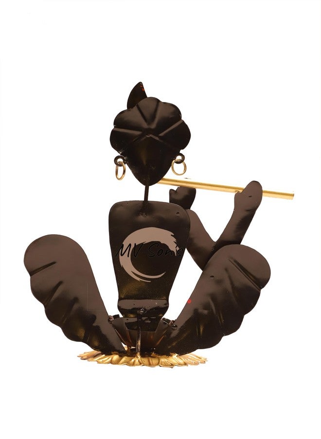 MV Son's Handcrafted Metal Krishna Tea Light Candle Holder for Home Decoration - Metal Krishna Diya Oil Lamp Holders for Home Living Room Table Décor Items - Image 5