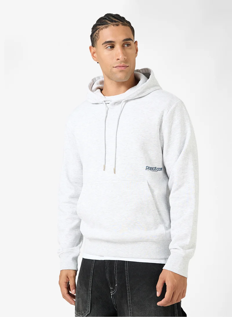 JACK & JONES Text Print Pullover Hoodie