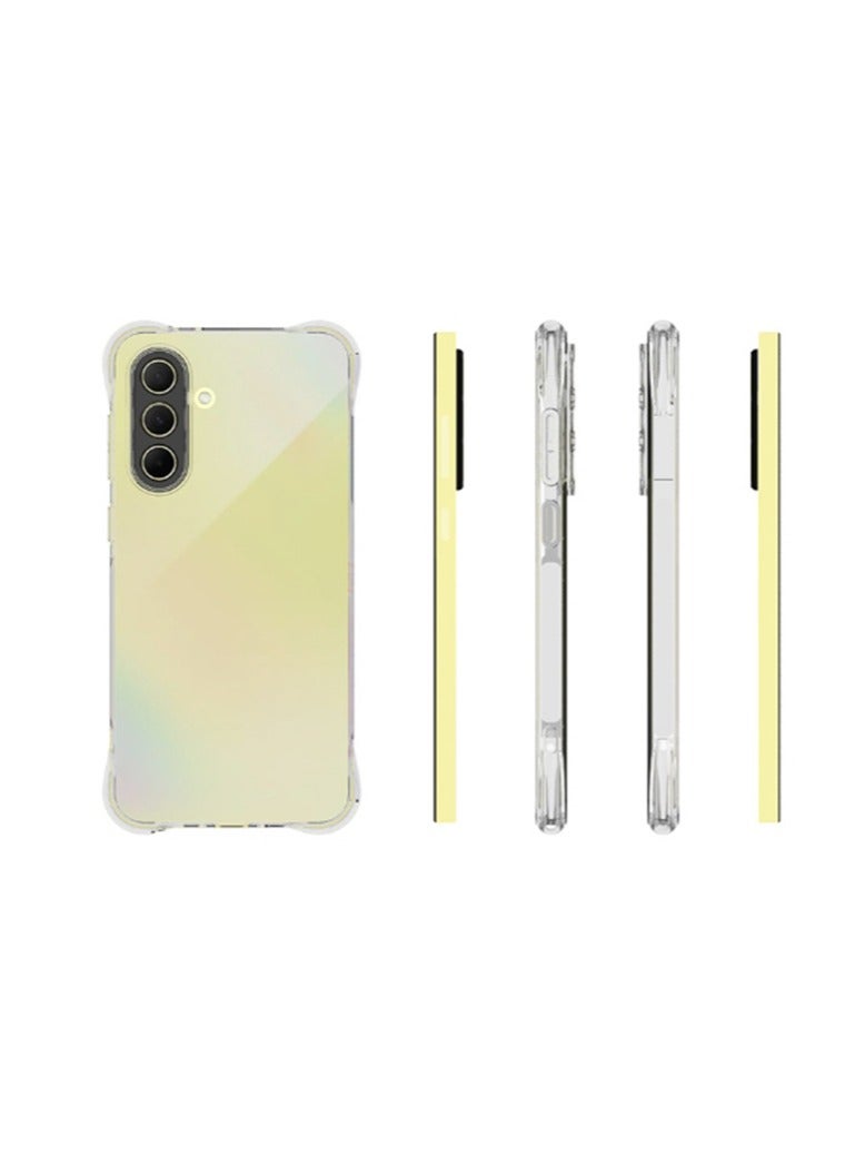 2 in 1 Samsung Galaxy A36 5G Phone Case Cover & Screen Protector - Shockproof Clear Slim TPU Protective Phone Cover & Full Coverage Delicate Touch Tempered Glass Screen Protector for Samsung Galaxy A36 5G - Image 3