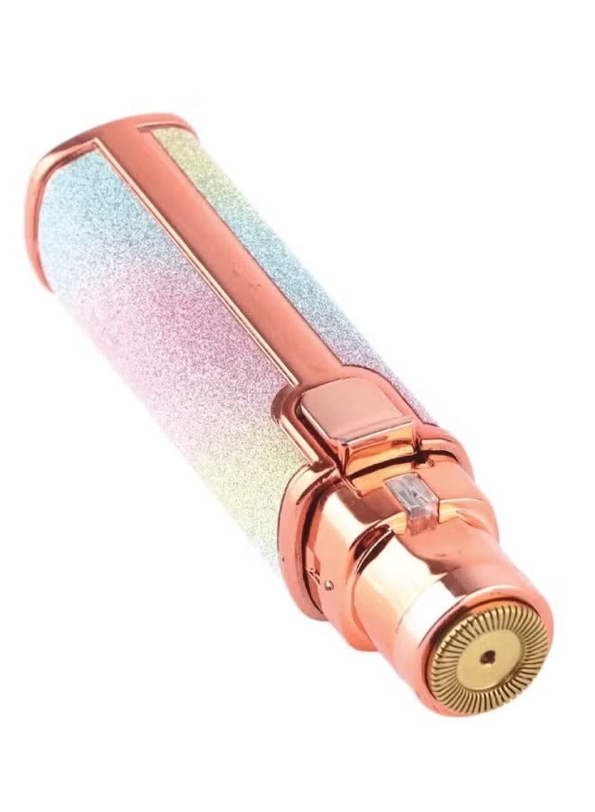 2 in 1 Eyebrow Trimmer and Facial Hair Remover for Women, Rechargeable Shaver Perfect for Painless Hair Removal, Suitable for Body, Lip, Nose, Face with 2 Replacement Heads and Lamp - 004 - Image 4