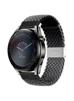 for Huawei Watch GT3 GT4 GT5 42mm Nylon Straps, Adjustable Elastic Bracelet for Huawei Watchband Black