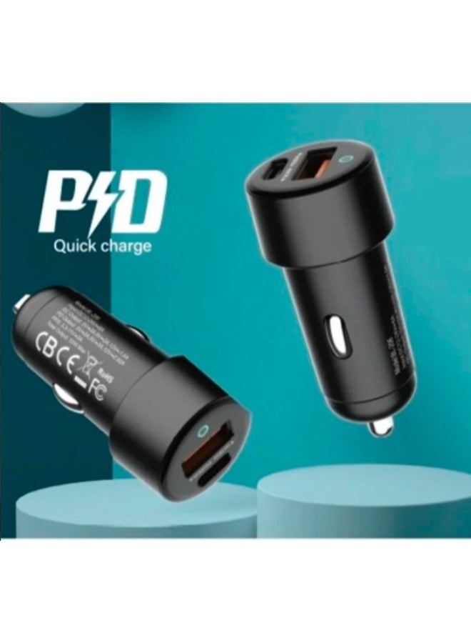 Belk 53W Dual Port Smart Fast Car Charger (PD + QC 3.0) with Overvoltage Protection, Black - Image 4
