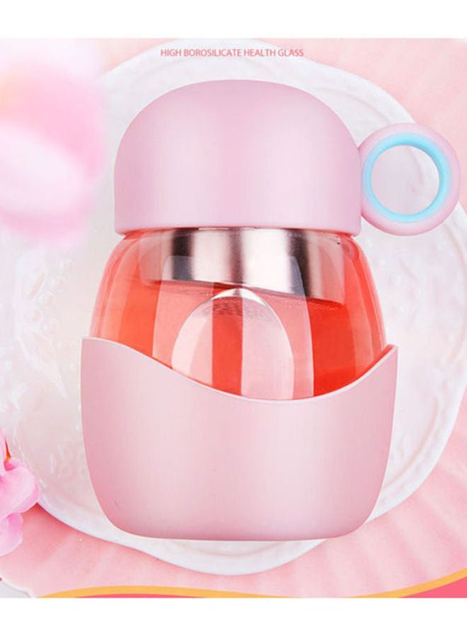 NIBEMINENT Glass Water Bottle Pink 10cm - Image 5