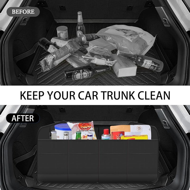 Car Trunk Organizer - 70L Waterproof Collapsible Storage with 10 Pockets, Black - Image 5