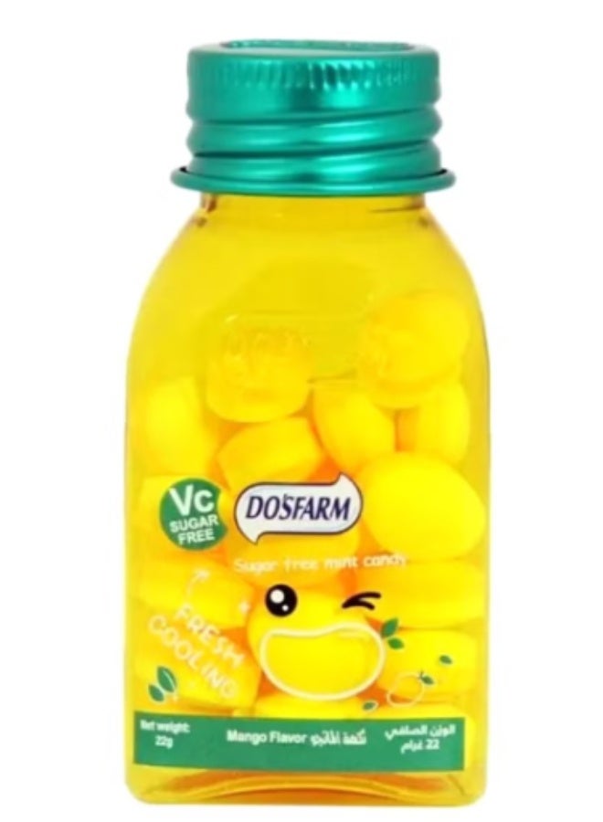 Dosfarm Vitamin C And D Sugar Free Mint Candy Mango Flavor