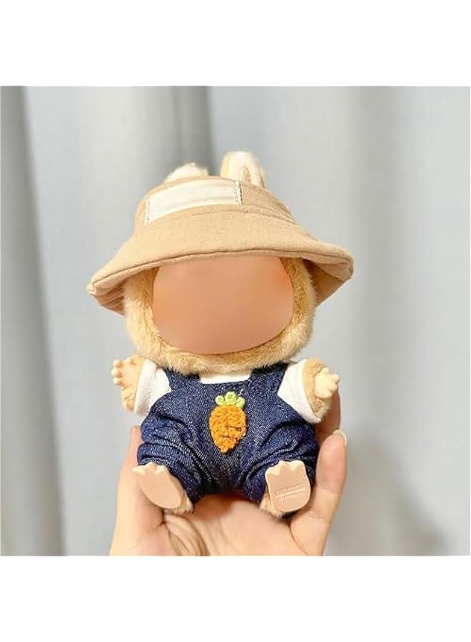 La-bu-bu Clothes for Doll(NO Doll) - Handcrafted Crochet 3-Piece Set for 17cm Doll, Clothes for La-bu-bu,Premium La-bu-bu Outfit with Accessories, Stylish Labubu Clothes for Doll - Image 3