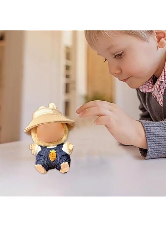 La-bu-bu Clothes for Doll(NO Doll) - Handcrafted Crochet 3-Piece Set for 17cm Doll, Clothes for La-bu-bu,Premium La-bu-bu Outfit with Accessories, Stylish Labubu Clothes for Doll - Image 2