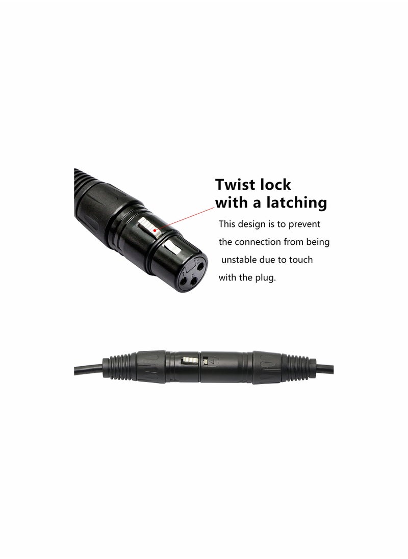 Excefore XLR 3pin to RJ45 Female Adapter Cable,XLR Male to RJ45 Network Connector Extension Cable Use Cat5 Ethernet for DMX-CON Controller Series-1.1Ft  - Image 4