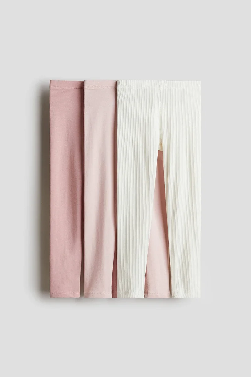 H&M 3-pack jersey leggings