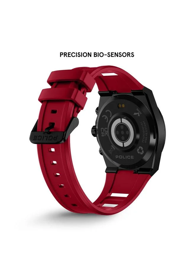 Police Black/Red My Avatar 2 Interchangeable Strap, AMOLED, Dual Time, 5ATM, GPS Smartwatch for Men | Best Price UAE