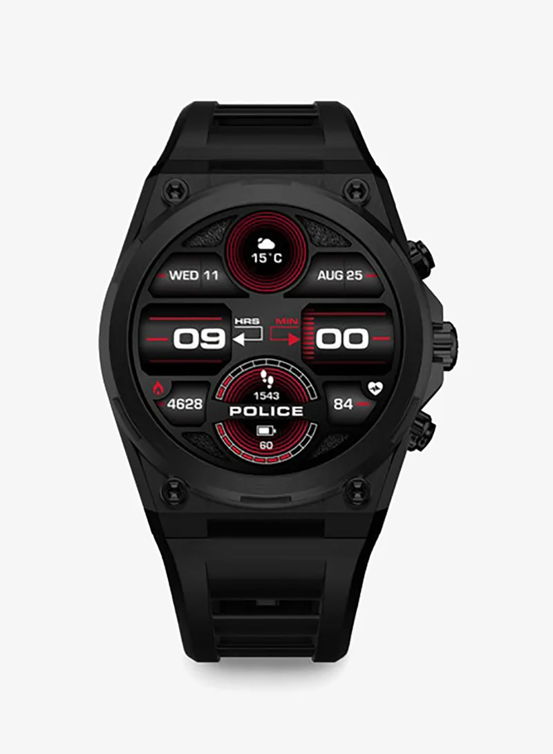 Police Black/Red My Avatar 2 Interchangeable Strap, AMOLED, Dual Time, 5ATM, GPS Smartwatch for Men | Best Price UAE
