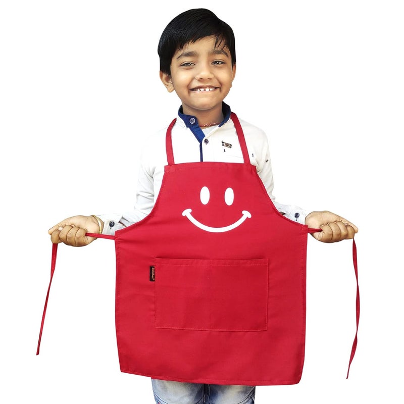 Switchon Switchon Polyester Waterproof Adjustable Kids Multi purpose Cooking Apron with a chef cap School Apron Proudly made in india - Image 2