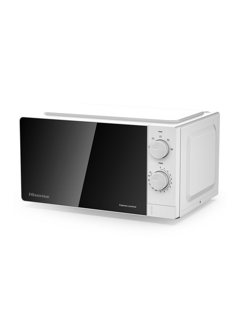 Hisense 20l Microwave 5 Levels Power, Defrost, Premium Tempered Glass,timer Function, Easy Cleaning H20MOWS14 white - Image 5