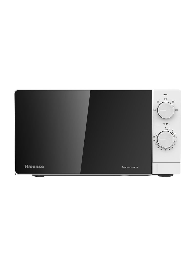 Hisense 20l Microwave 5 Levels Power, Defrost, Premium Tempered Glass,timer Function, Easy Cleaning H20MOWS14 white - Image 2