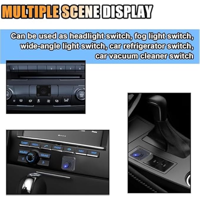 KWSLIN 3 Pack 12 Volt OnOff Spst Wire Switch Rocker Toggle Switch Panel With Blue Led PreWired Design Easy Installation Switch Control For Car Yacht Bus Boat Camper Trailer - Image 3