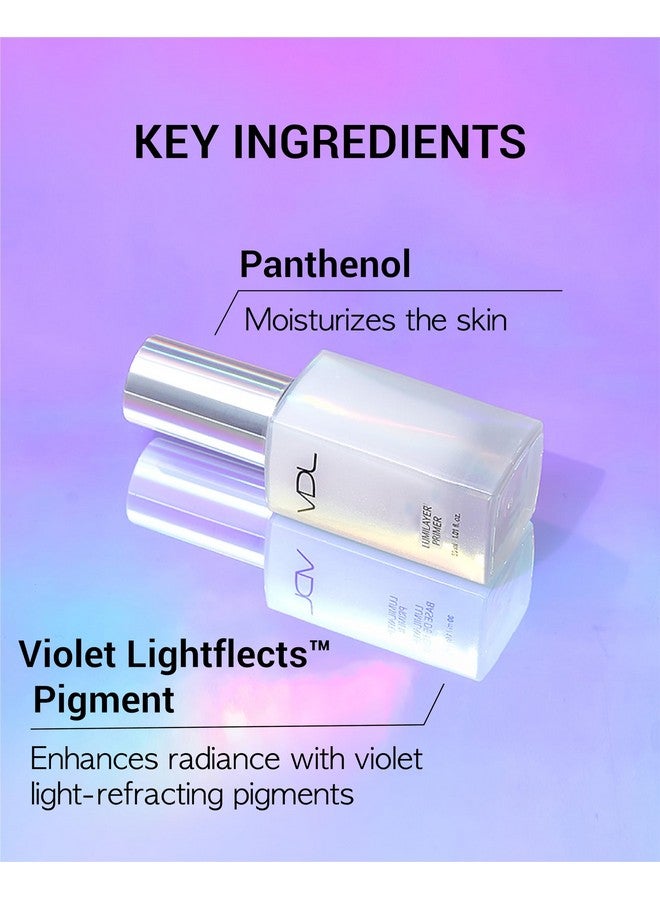 VDL Lumilayer Primer (Glowy Finish, 1.01fl oz) - Illuminating Pearl Makeup Base for Glowing Skin. Korean Makeup. Hydrating Radiance - Image 4