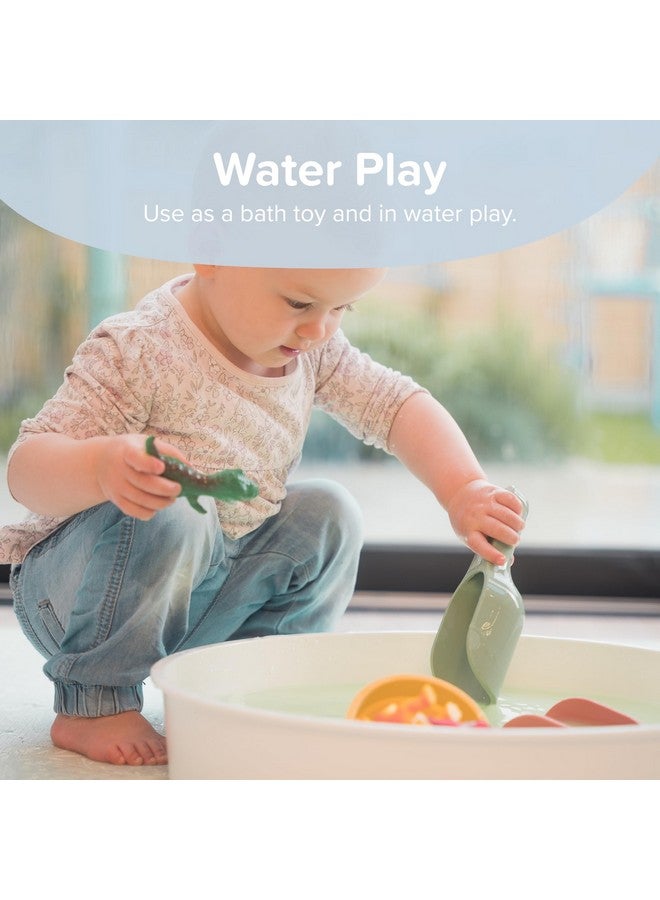 Inspire My Play Inspire My Play - 3 x Silicone Nesting Scoops - Perfect for Sensory PlayTray - Sensory Bin Accessories - Special Education Classroom Supplies - Montessori Education Toys - Multi-Purpose Shovel - Green  - Image 4